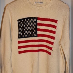 Vintage American Flag Sweater